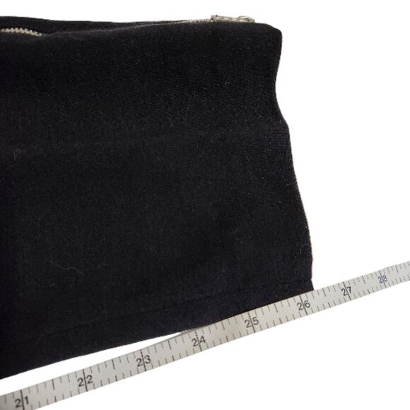 All Saints Agden Black Cropped Trouser Pants Zippered Ankle Men's 34 - Picture 13 of 13